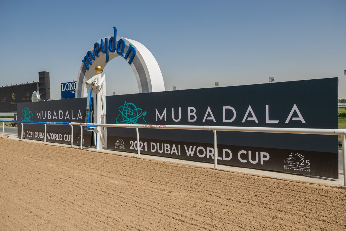 DubaiWorldCup's tweet image. #DubaiWorldCup race 1: Dubai Kahayla Classic is sponsored by @mubadala 

 #TryDifferent #MeydanRacing
