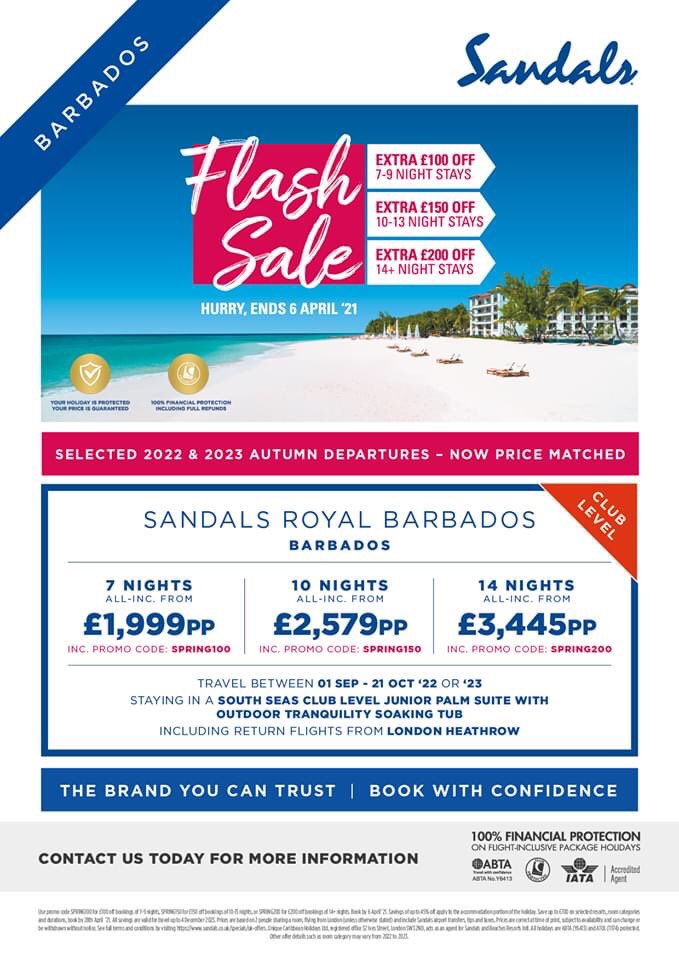 RedrouteT's tweet photo. Book with your very own personal Sandals &amp; Beaches Specialist Me !! 🏝 https://t.co/oZMNk4cpV8