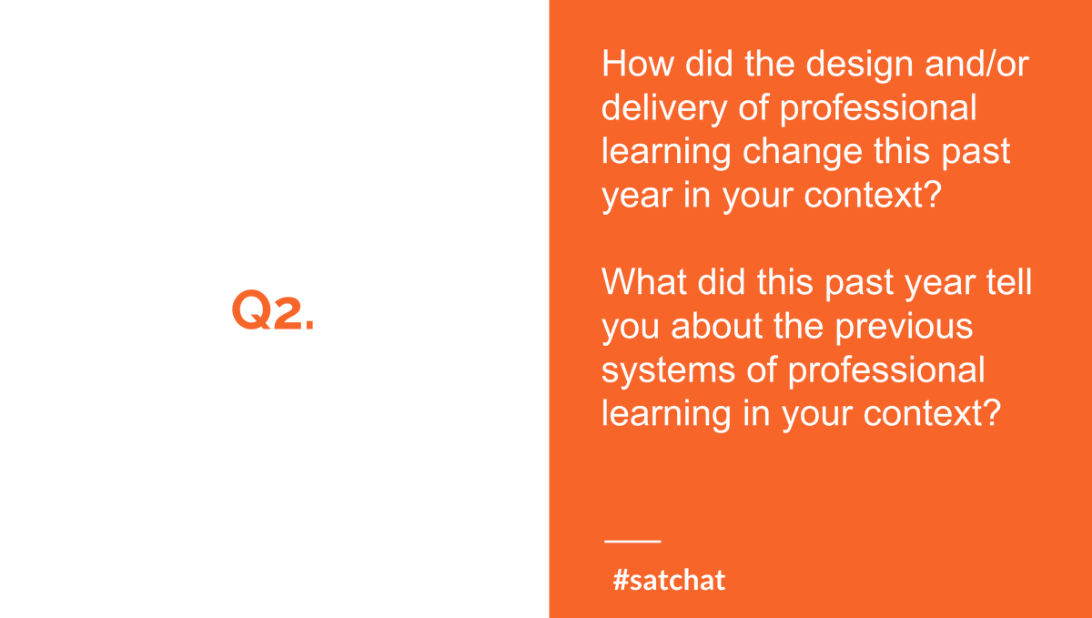 5liens's tweet photo. Q2.

Remember to put #satchat in your tweet and A2 .

Put your ideas, wonderings and thoughts in your Tweet. https://t.co/m1p7968qDH