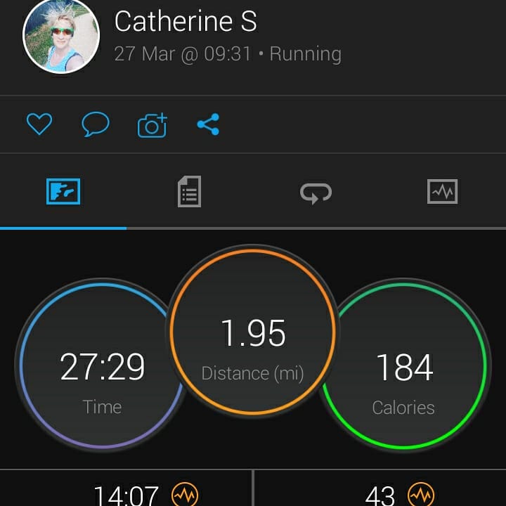 SkuseCatherine's tweet photo. I ran with a running buddy today (socially distanced of course). Loved getting my brand new shiny trainers muddy and having a chat and catch up. Loved and enjoyed those runs today. Then upper body weights. Have a great weekend 😁❤#ukrunchat #runningmakesmehappy #RunningHelps https://t.co/hLzeSgPu5i