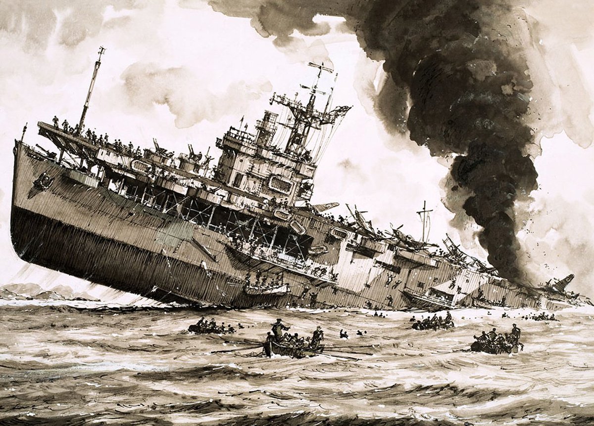 gaelhistory's tweet photo. 27 March 1943 - HMS Dasher, an Avenger class Aircraft Carrier, sinks of the coast of Scotland due to an internal explosion. 379 of the 528 crewmen die as a result of the tragedy. #OTD #History #HMSDasher #Scotland https://t.co/FpnKdgT21J