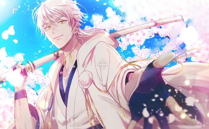 鶴丸と桜 