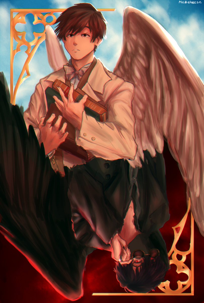 AlexTuckr's tweet photo. Good Omens @Corpse_Husband and @Sykkuno ? 😈👼

#corpsehusband #corpsehusbandfanart #sykkuno #SykkunoFanart https://t.co/iPAsabBKB0