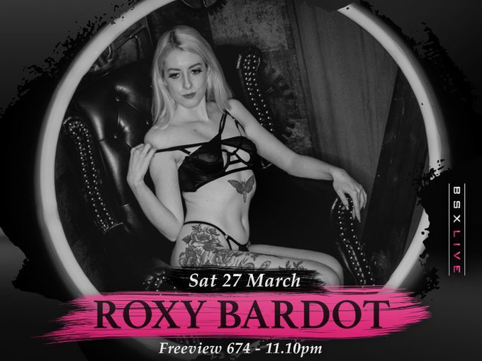 Tonight! @MissRBardot will be doing THREE LIVE 20 min solo shows on @babestation_x  FV Ch 674 TONIGHT<a class="tags" target="_blank" title="On Twitter" href="/?out=eyJ0eXAiOiJKV1QiLCJhbGciOiJIUzUxMiJ9.eyJpYXQiOjE3MjQ3MzM0NzQsImlzcyI6InR3cG9ybnN0YXJzLmNvbSIsIm5iZiI6MTcyNDczMzQ3NCwiZXhwIjoxNzU2MjY5NDc0LCJyZWRpcmVjdF91cmwiOiJodHRwczovL3R3aXR0ZXIuY29tL01pc3NSQmFyZG90In0.9XafFsOmlrpWagtGkUk1IgH2ZDqtyIpK86eIOo5-K3wxKX3YOslvI2X2wn44D14SGQ-NcET_s1v5xI_4mPDlbQ">@MissRBardot</a><a href="/tag/nye"class="tags"><span>#nye</span></a>