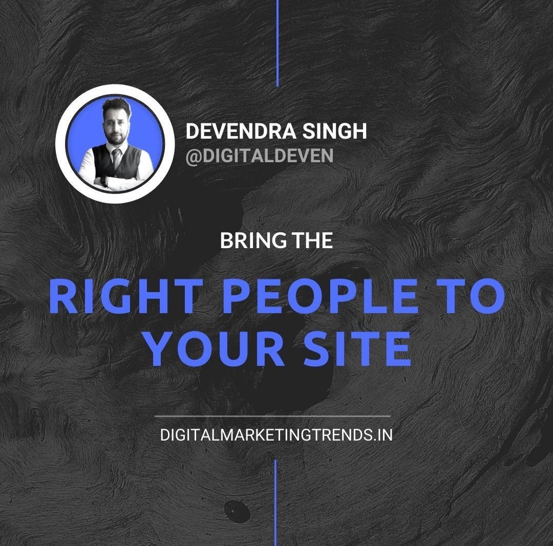 One of the biggest challenges we face as marketers is attracting the right traffic to our website.
.
Tap ❤️ &amp; support!
Follow 👉 <a href="/DMTindia/">DMT</a>
Want to Advertise with us? 👉 digitalmarketingtrends.in
Thank you &amp; Keep Supporting
#person #love #people #life #art #portrait #you #like #man