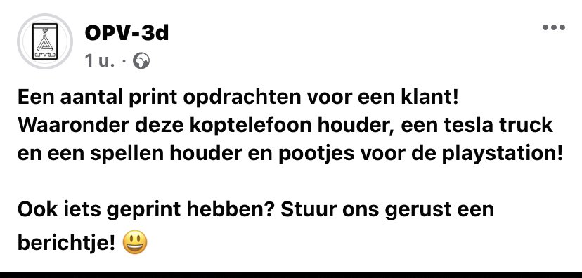 zomer60's tweet photo. Verzint het en OPV-3d print het! Voor meer info opv3d@outlook.com. #delen #islief https://t.co/PJ9JOTlXpj