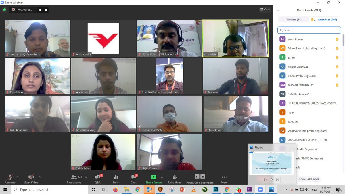 visionindiaspl's tweet photo. Thank you Mr. Ram Krishn for an enriching interaction.
Your valuable inputs on the Employer expectations &amp; Ability to Communicate, insights on Interviewing Skills, English Communication have been a key takeaway for our students
#EmployIndiaCampaign https://t.co/HXYnZjNJgR