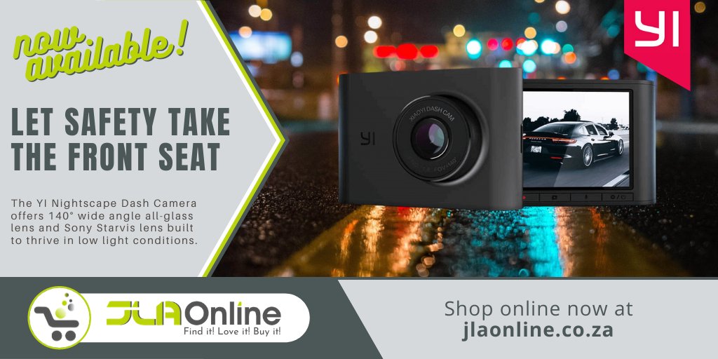 jlaservices's tweet photo. A dash camera is more than just a gadget โ itโs a virtual memory bank for everything you do and everywhere you go on the road.
The YI Nightscape Dash Camera is in a league of its own with the best in class night vision.
๐ณ Shop online now > https://t.co/2CuGjMgWWC
#JLABranded https://t.co/tsctr4EGlD