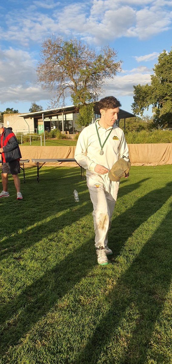 PDCCWombats's tweet photo. Lewis Catlow (@lcatlow) takes Man of the Match Honours with 35 and 2/14 off 9. What a game Cat!! https://t.co/2sd1DprMQu