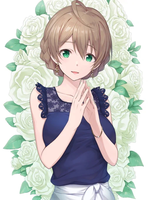 歌織さんお誕生日おめでとうございますちょっと遅くなっちゃったけどなんとか当日あげ。#桜守歌織 