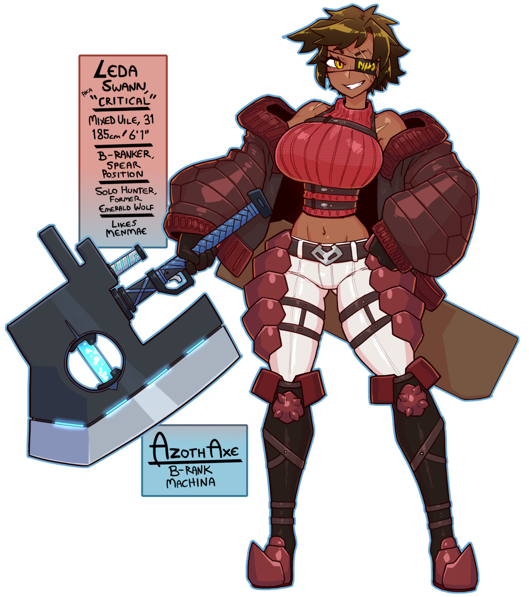SupaGigas's tweet photo. Leda Swann #オリキャラ #オリジナルキャラクター #RiskHunters #Leda(RiskHunters) #褐色 https://t.co/OZFzdUCwf4 https://t.co/cn33lmmWtw