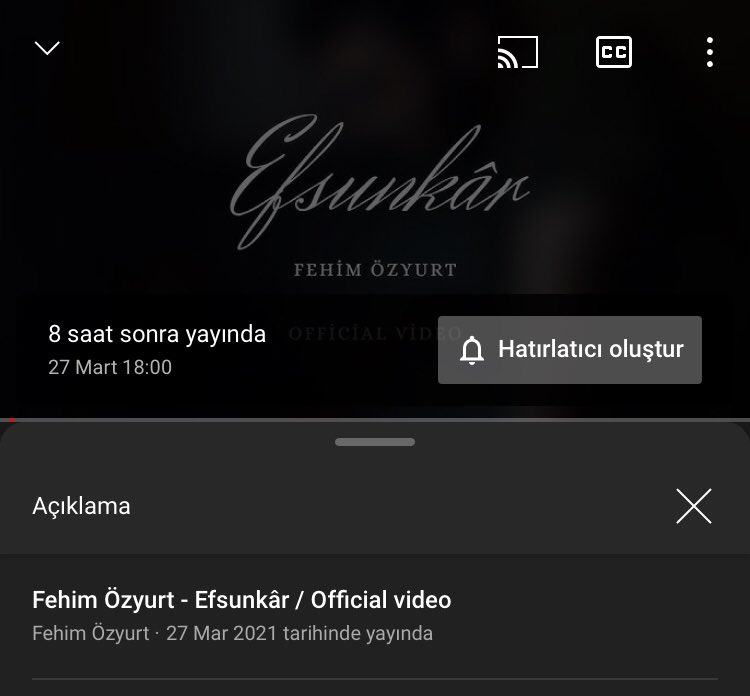 Fehimzyrt's tweet photo. Fehim Özyurt - Efsunkâr (Official music video)
Akşam saat 18:00’da Fehim Özyurt YouTube Kanalında yayında https://t.co/3orlnuaA3X