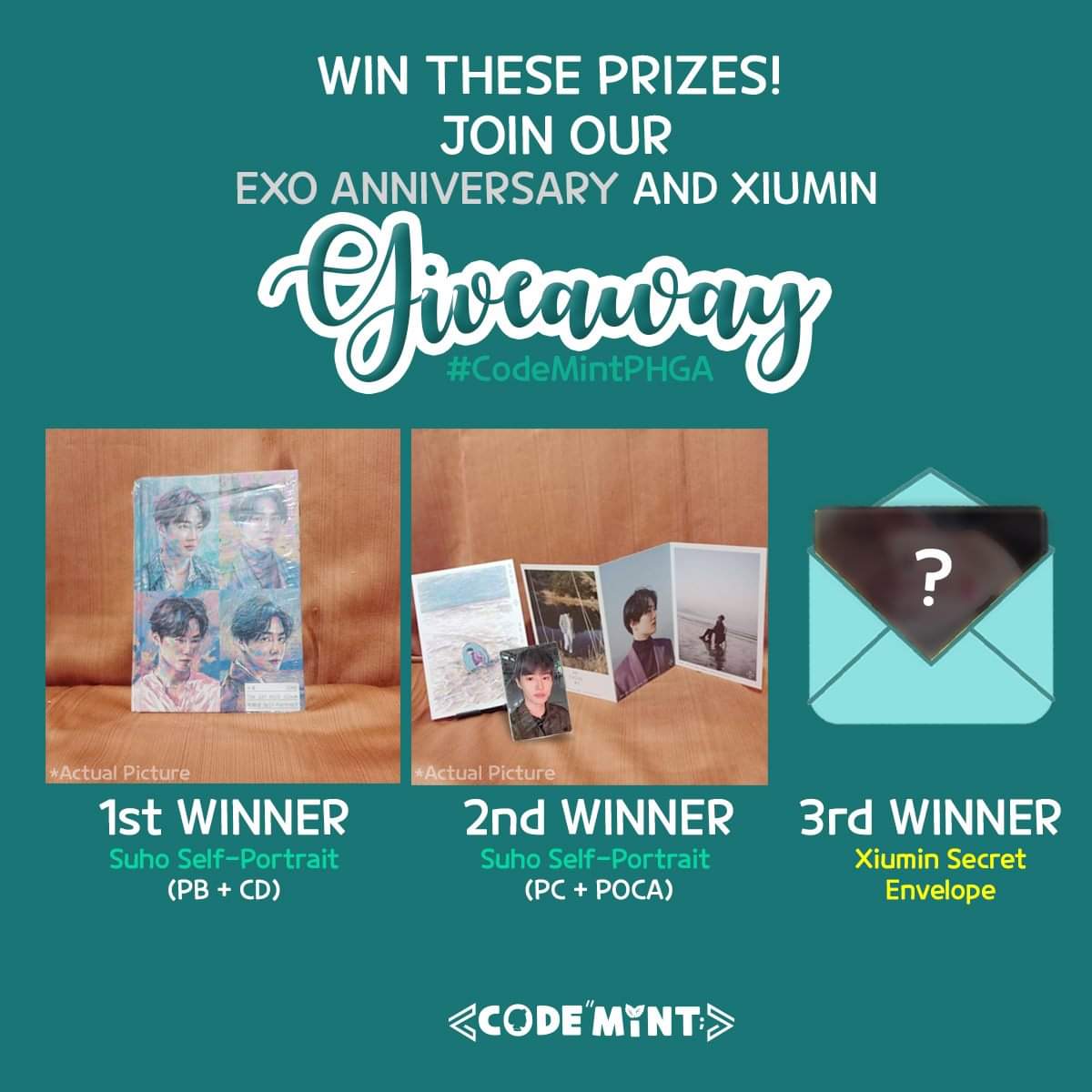 CodeMintPH's tweet photo. 📣📣 EXO Anniversary Giveaway🎊🎊
Follow our mechanics below and be one of our lucky winners.🤗
🍀 PH only
🍀 1 Self-Portrait album
🍀 Postcards & PC
🍀 Xiumin Secret Envelope
🍀 End April 7
Goodluck Mintys😘
#CodeMintPH #CodeMintPHGA #Giveaway #EXO #WeAreOne https://t.co/lmUQJpTsO4