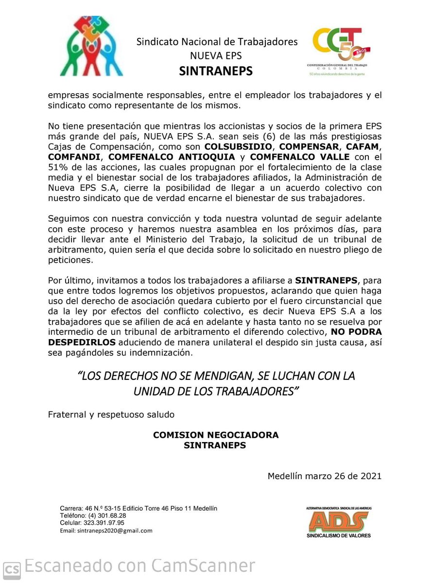 2da parte.Nueva Eps niega tener recursos....