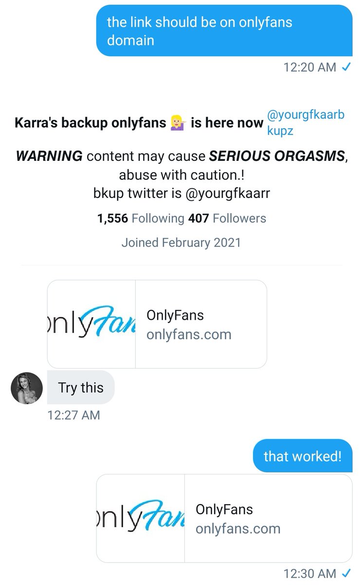 temptress_witch's tweet photo. 🚨‼️PHISHING SCAM WARNING‼️📢
today @yourgfkaarbkupz messaged me asking for L4L. the link they sent was to a domain that is not OF, but opens an OF login page. DO NOT LOGIN. they seem to be scamming ppl for login info &amp; potentially stealing photos. they have multiple accounts. https://t.co/JAWa46rPn0
