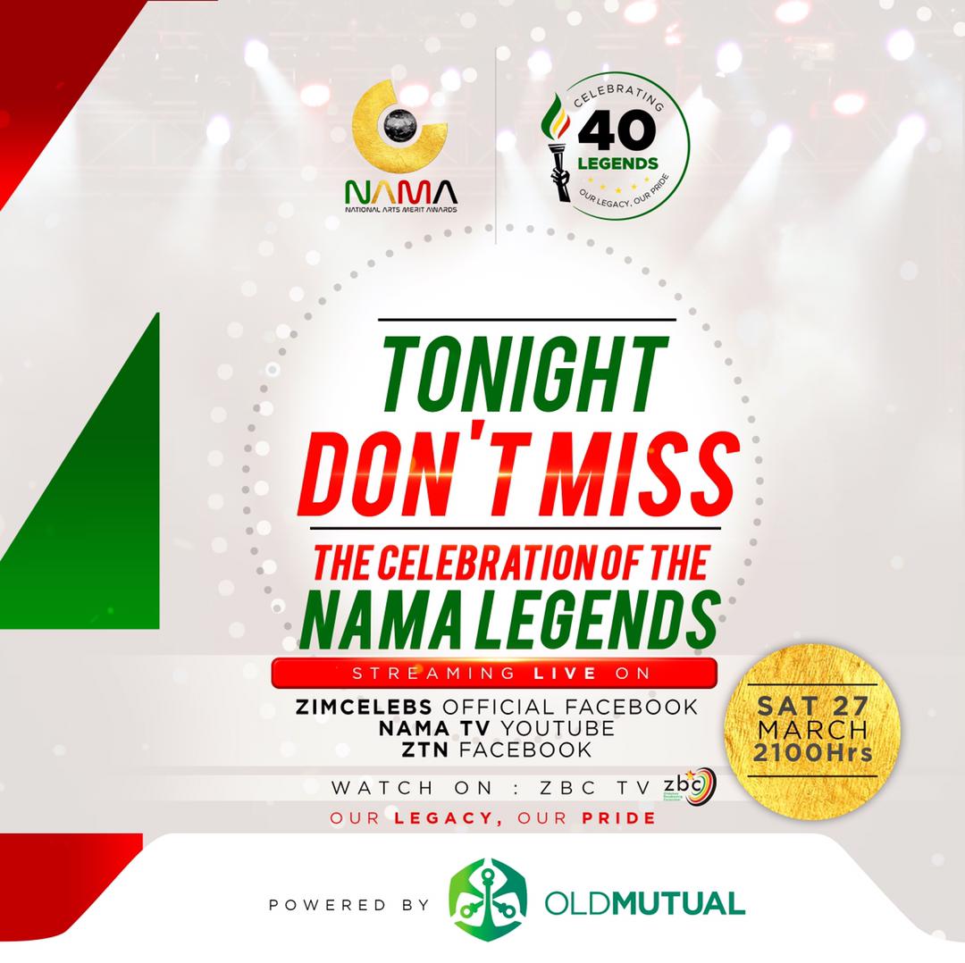 OldMutualZW's tweet photo. It's on tonight!!! Remember to tune in and watch the #NAMAlegends @namaszim event going live at 9PM.
Don't leave anyone behind... RT and tag a friend, ngoba #KusazobaLit 🔥🔥🔥
#NAMAlegends powered by Old Mutual
#DoGreatThingsEveryDay https://t.co/HsO2cBIgxk