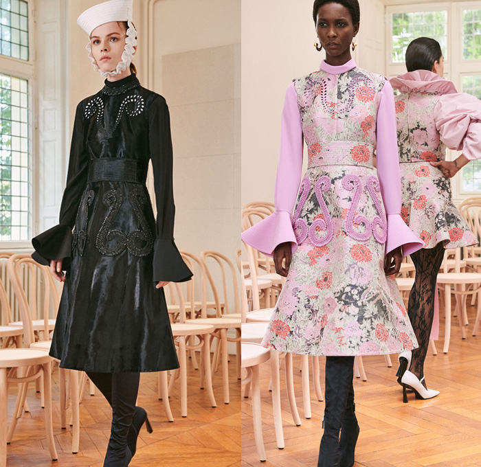 FashionWeekDJO's tweet photo. https://t.co/nQU2UJYvCL Patou 2021 Spring Summer Womens #Patou #JeanPatou #JeanPatouParis #PFW #ParisFashionWeek #SS21 #SS2021 #Spring21 #Spring2021 #bedazzled #embroidery #beads #pearls #crystals #sailorcap #dress #holes #flowers #floral #boots #bellsleeves #style #fashionweek https://t.co/kvKdxERi9Y