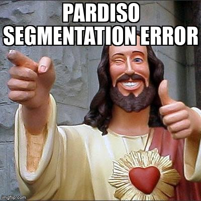 askubuntumemes's tweet image. PARDISO segmentation error askubuntu.com/questions/1327… #segmentationfault