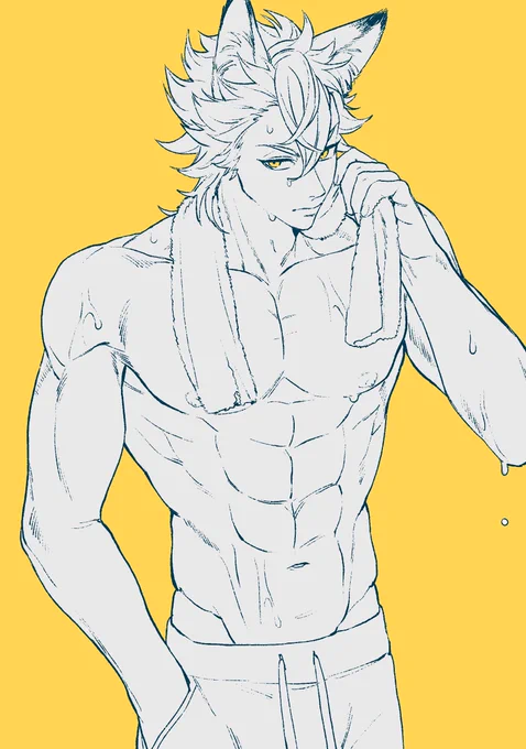 ずっと細身の男ばっかり描いてたから…… 