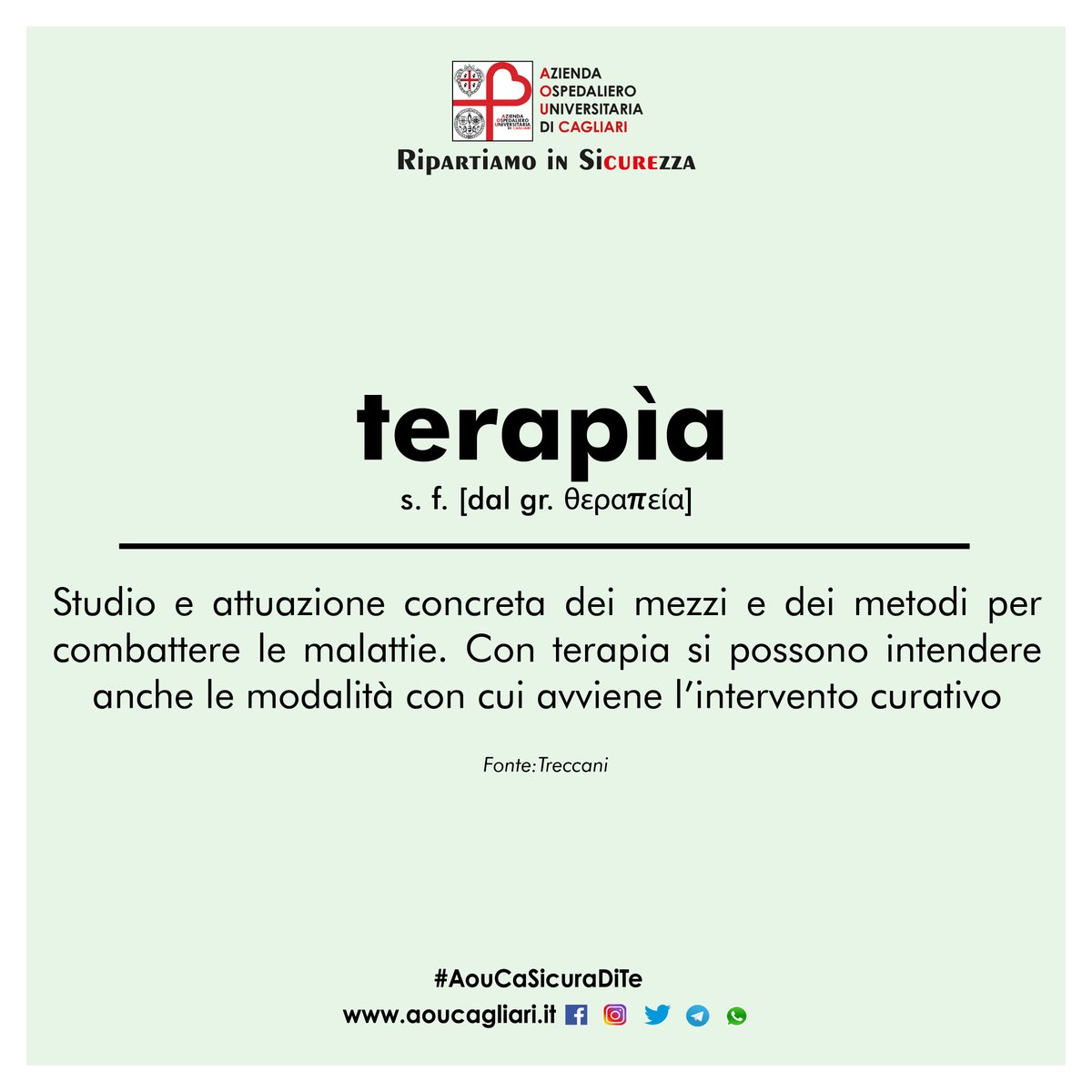 lminerba's tweet photo. La #terapia è un percorso, per curare e prendersi cura del paziente. 
#AouCaSiCuraDiTe https://t.co/CILUZvCRMM