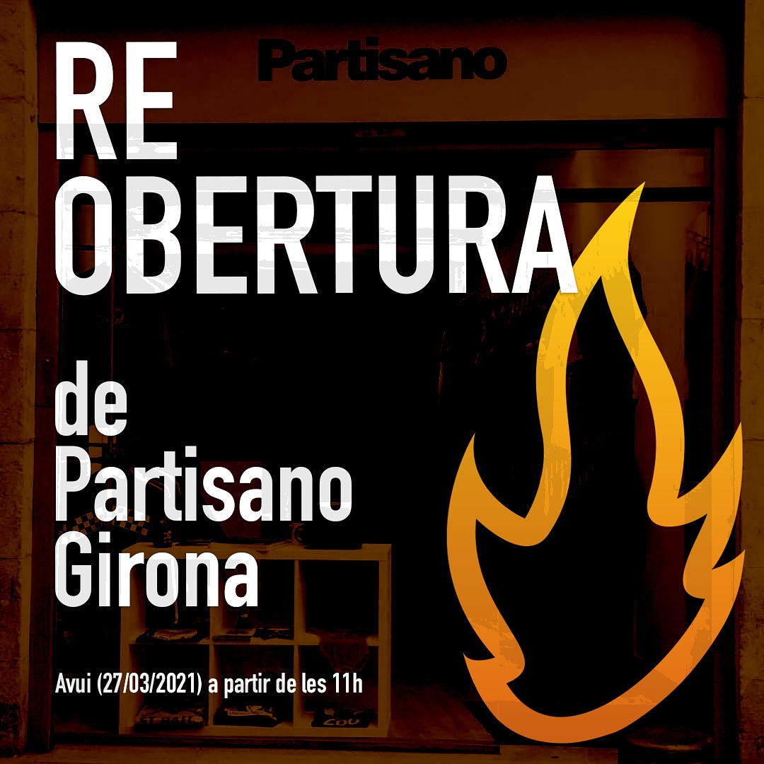Partisano_cat's tweet photo. A partir de les 11 tornem al barri vell de Girona :D
Obrim la botiga amb unes quantes novetats i moltes ganes!
Som-hi!
#Partisano #PartisanoCat https://t.co/Xcz6s2bdrU