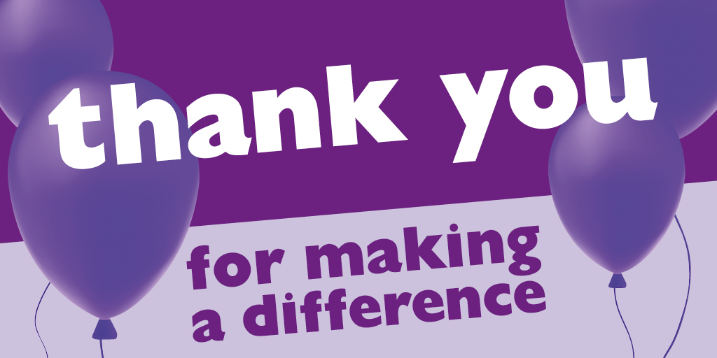 epilepsyaction's tweet photo. A massive purple THANK YOU to everyone in the epilepsy community for raising your voice, raising vital funds, wearing purple at home or in the office and making a difference with your stories this #PurpleDay

We couldn't do it without you 💜💜💜 https://t.co/2Cx7Wu27uH