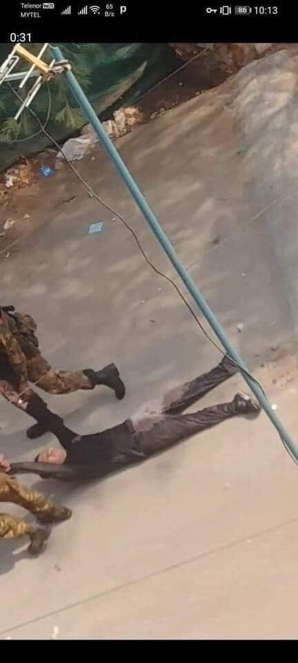 MerriesMay's tweet photo. Images of inhumane Military terrorists dragging a gunshot victim along the road tell all the atrocities of Coup in Myanmar. 2 were shot in Yuzana Myotaw, Yangon.
ANTIFASCIST REVOLUTION
#AntiFascistRevolution2021
#Mar27Coup
#WhatsHappeningInMyanmar
@USEmbassyBurma @UN_HRC https://t.co/em7ROPrr8Y