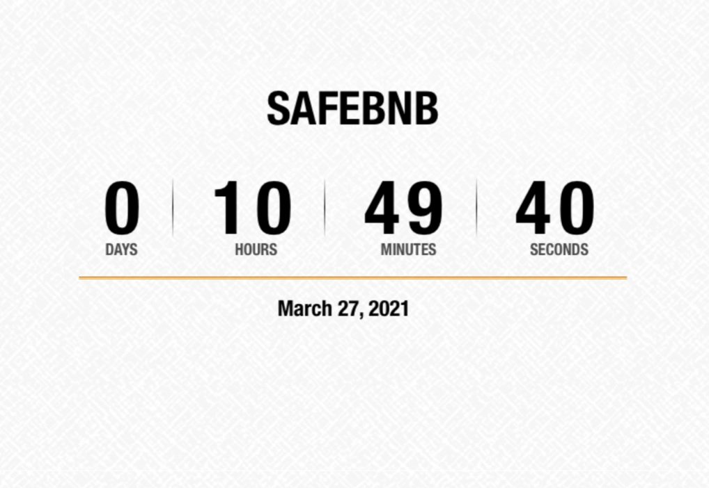 Safebnb1's tweet photo. Hey Peeps Ready for us yet?
10hrs to go!!!
#safebnb #zerorugzone #newgem #pancakeswaptraders #BSC https://t.co/jGc3WsxKyf