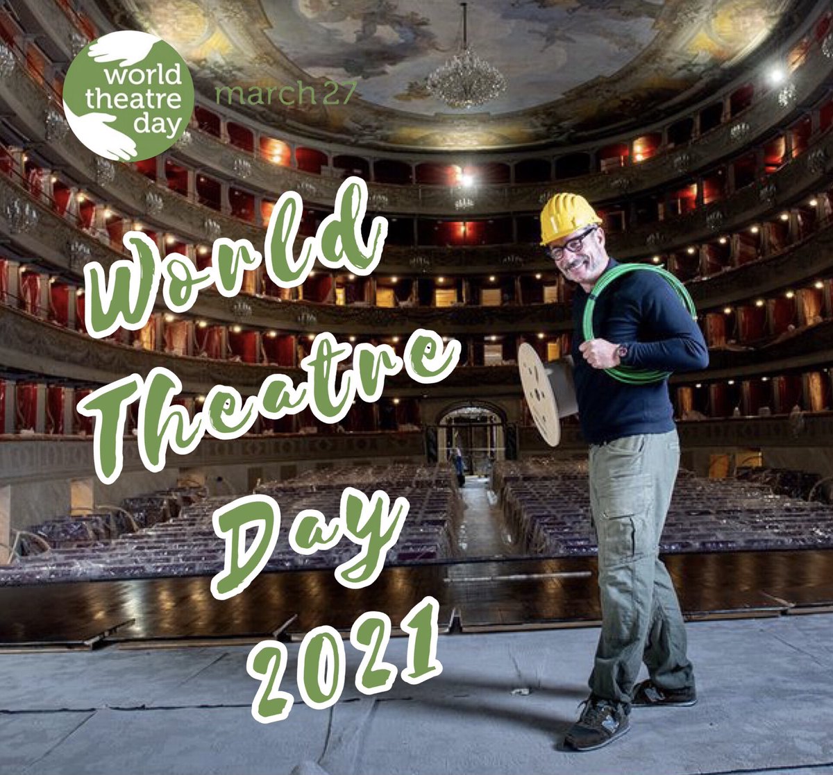 𝟐𝟕.𝟎𝟑.𝟐𝟎𝟐𝟏
𝐆𝐈𝐎𝐑𝐍𝐀𝐓𝐀 𝐌𝐎𝐍𝐃𝐈𝐀𝐋𝐄 𝐃𝐄𝐋 𝐓𝐄𝐀𝐓𝐑𝐎
#WorldTheatreDay #WorldTheatreDay2021
