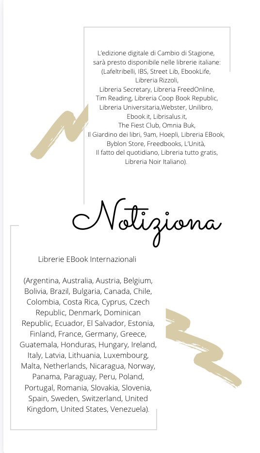 CarmenCapasso6's tweet photo. Notizionaaa!!!! 

#cambiodistagione_ #romanzorosa  #storiadaleggere #storiadamore #librorosa #libreria #librerieitaliane #librerieinternazionali https://t.co/Sf3RQrujtA