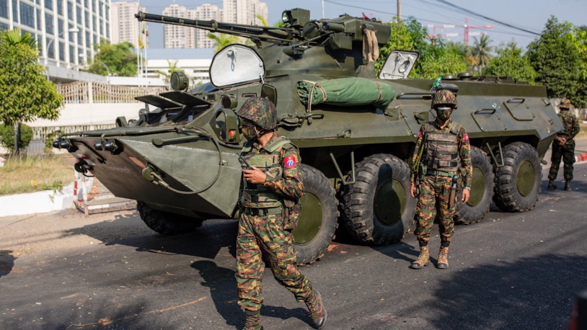 Reaproy's tweet photo. "#Russia is a true friend" says Min Aung Hlaing, head of #Myanmar military's murderous junta. Words straight from the mouth of dictator. Amid massive boycott of #Tatmadaw's armed forced day, Moscow sends Deputy Minister. Shame! @RusEmbBangkok #SaveMyanmar https://t.co/1jvXxMZtoA https://t.co/U50FpBUnDC