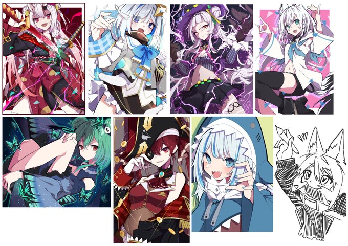 気づけばホロライブを連載してたな
みーんなデザイン良くて描いてて楽しい 