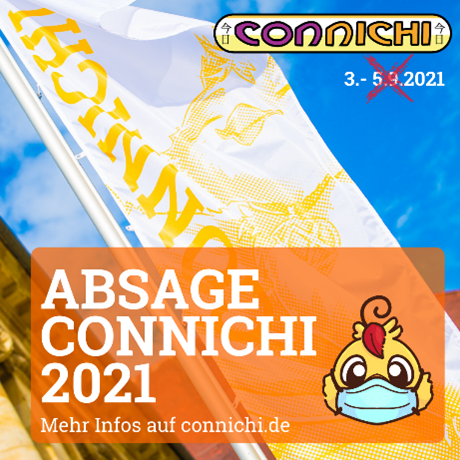 Absage Connichi 2021: Auf Grund der weiterhin angespannten Pandemielage ist es uns nicht möglich, die Connichi dieses Jahr durchzuführen.

Alle Infos zu den Gründen und was nun mit euren Tickets passiert: ➡ connichi.de/absage-connich…

#Connichi2021 #Connichi