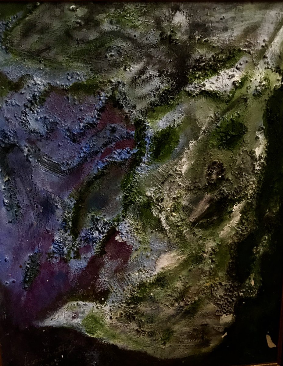 trinegrimm's tweet photo. What color is space? Oil painting by my grandmother 👽 #space #dearMoonCrew #dearmoon #grimm @dearmoonproject https://t.co/GmZ9HmzIhD