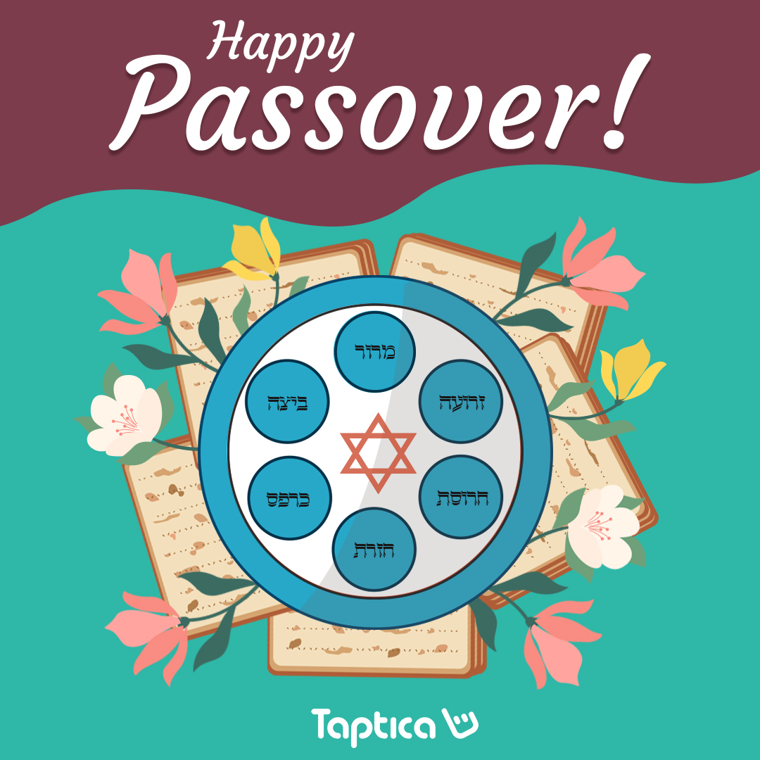 Taptica's tweet photo. Wishing you and your loved ones good times and good health. Happy Passover!

#happyPassover #Passover2021 https://t.co/borGHwontI