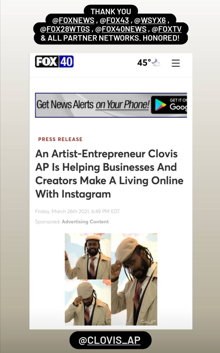 clovis_ap's tweet photo. Our Story Is Worth Sharing Because It Is Not Only Inspired But Remove The Limitations On Every Mindset. My Gratitude To #FoxNews #FoxTv And All Their Partners &amp; Networks For Sharing My Story.... #APTTM I Wish My Late First Partner "Norbert Chika", He Believed In My "Crazy Dreams" https://t.co/qXf024nl6F