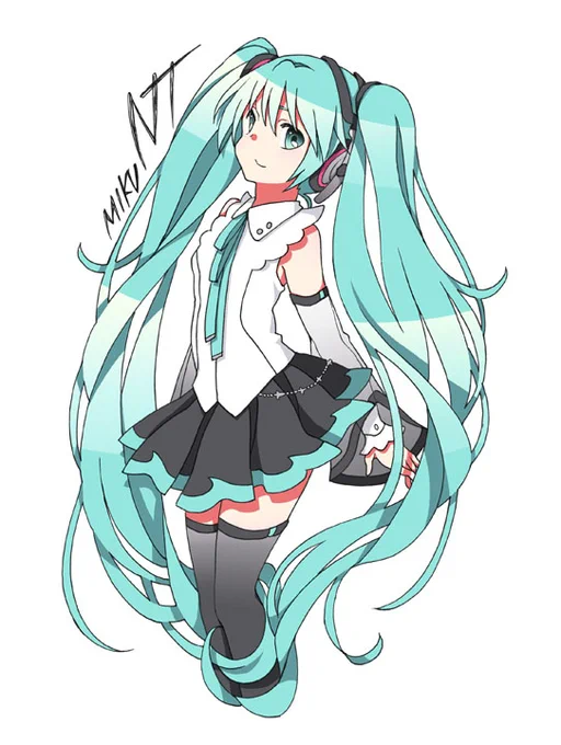 初音ミクNT 白黒 