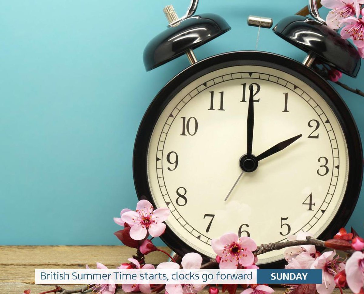 ChrisPage90's tweet image. Dont forget the #clocksgoforward by one hour tonight! Yes you lose an hours sleep but you gain lighter evenings! #BST 

Why it doesn’t happen on a Friday at 4pm I don’t know 🤣😛