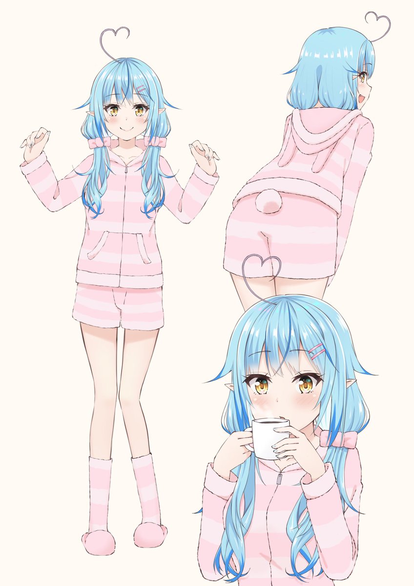 雪花ラミィ 「もこもこラミィちゃん
 #LamyArt 」|大山なつき＠Skeb募集中のイラスト