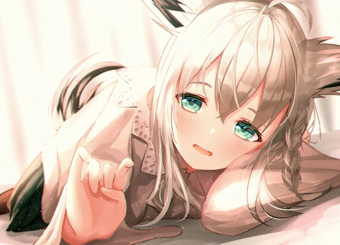『 おはこ～ん 』
#絵フブキ 