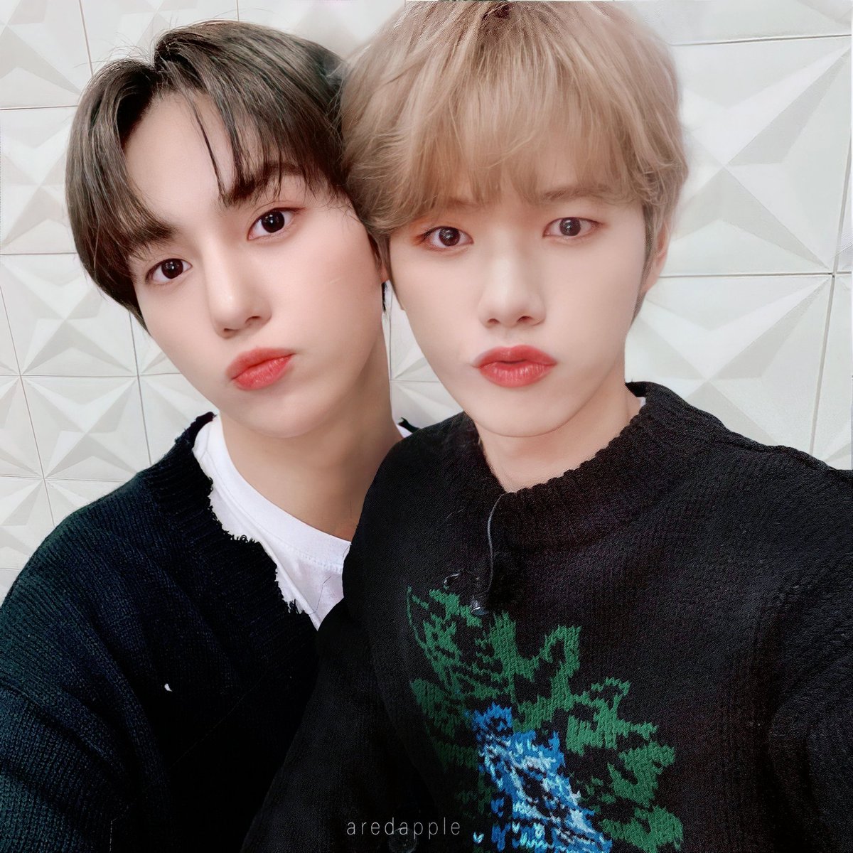 aredappIe's tweet photo. Habis dikasih tau temen dan baru sadar ynsg di foto 1 rambutnya mirip mnhe di foto 2 https://t.co/pXbpdRCzWn