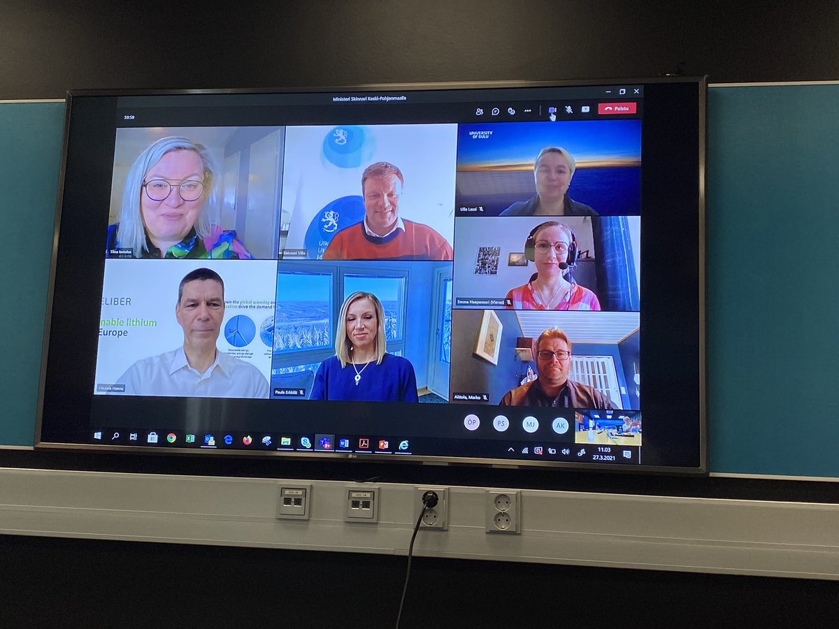 Tänään tavattiin kehitysyhteistyö- ja ulkomaankauppaministeri Ville Skinnari Teamsin välityksellä. Esittelimme alueemme kärkihankkeet sekä kuulimme ministerin terveiset. Kiitos Demarit ja Tiina. <a href="/TiinaIsotalus/">Tiina Isotalus</a> <a href="/VilleSkinnari/">Ville Skinnari</a> <a href="/PaulaErkkila/">Paula Erkkilä</a> <a href="/sandjo1975/">Jonne Sandberg</a>