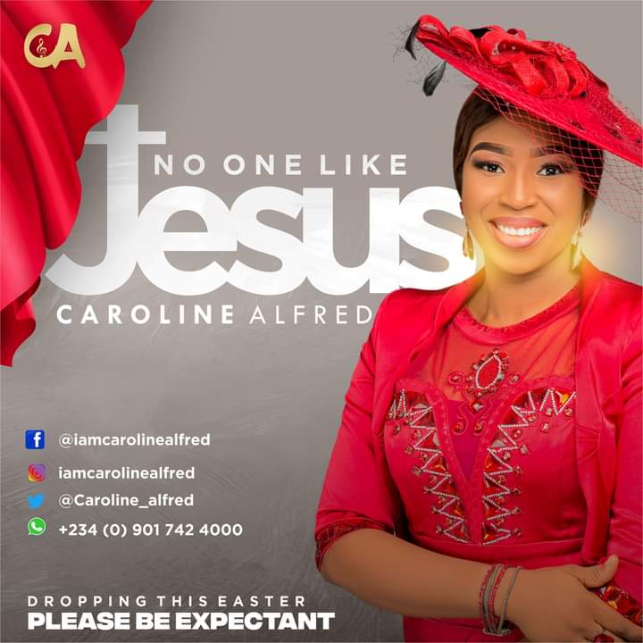 caroline_alfred's tweet photo. COMING SOON THIS EASTER ......

Hello fam, I present to you "NO ONE LIKE JESUS". Celebrate the Easter knowing that Jesus loves you.

#carolinealfred #Imenem #carolinealfredmusic #newmusiccomingsoon #nigerianmusic #newmusicvideo #easter #easter2021 https://t.co/z1shCTCWQD