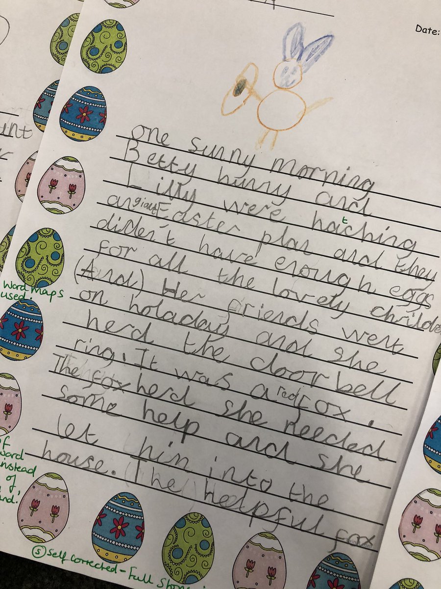 MissSLDunford's tweet photo. Well Reception you have outdone yourselves! The most interesting Easter poems and stories for our storytelling afternoons. #eyfs #reception2020 #earlyyears https://t.co/HummIXCwGe