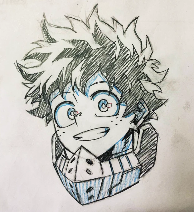 ヒロアカアニメ5期今日から始まりました〜!OPに原画で参加させていただきました。久しぶりの心操くん楽しみですね…いまだにデクが似ません 
