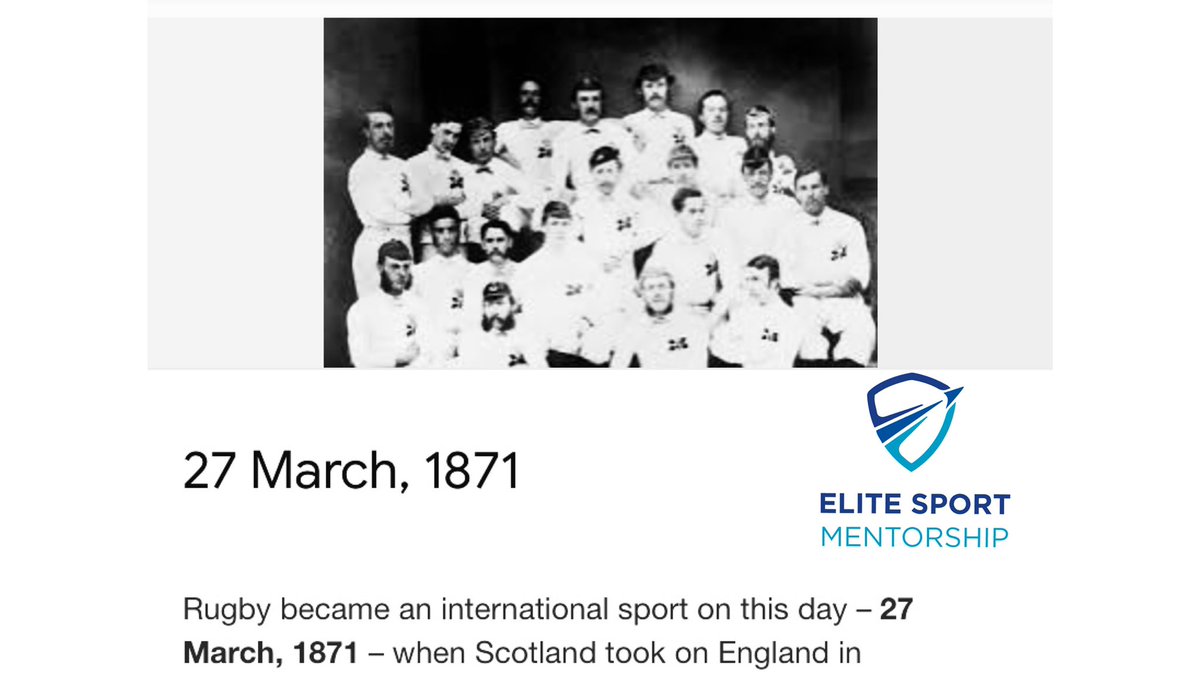 EliteMentorship's tweet photo. Celebrating 150 years of The game Rugby!

https://t.co/H9UyFgz6cQ https://t.co/F7uRK5iRSf
