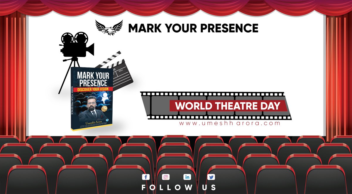 UmeshhArora's tweet photo. CELEBRATES WORLD THEATRE DAY 

#MarkYourPresence #Discoveryourvision #visionoflife #theater #theatre #actor #broadway #musical #art  #musicals #acting #actress #music #film #stage #actorslife #dance

Follow &amp; Support @umeshharora

https://t.co/fcDNsPFWQp

https://t.co/LQp73aRlbP https://t.co/z11agFZely