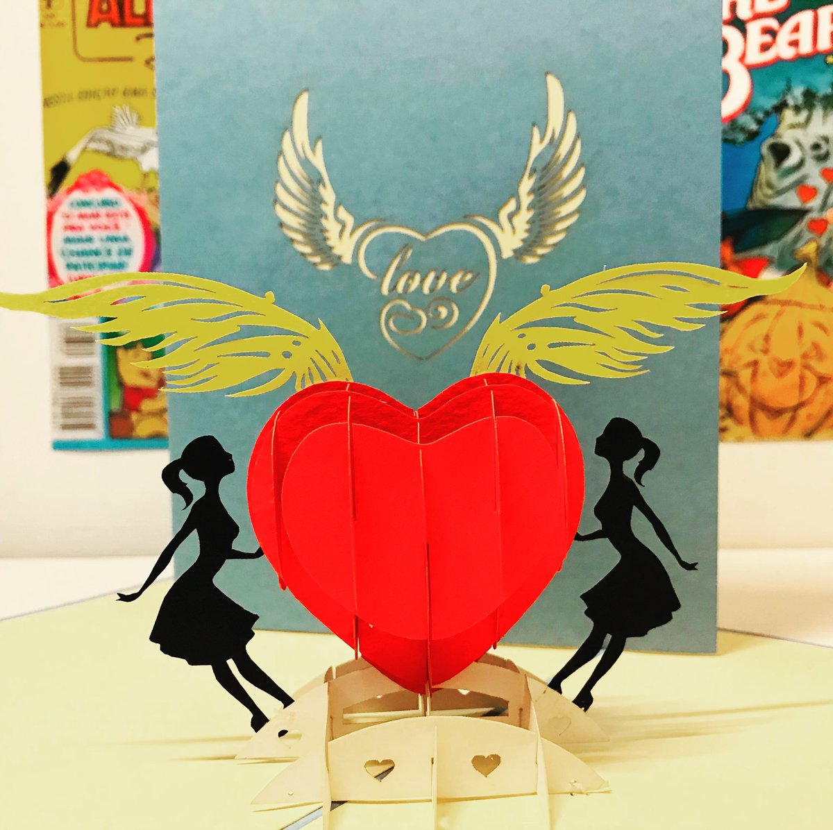 PopPigeon's tweet photo. Meet our new Her &amp; Her Pop-Up Card, perfect for weddings and anniversaries. #LGBTQ #LGBTQcards #lesbianlovecard #lesbianwedding #lesbiananniversary https://t.co/vz1GN4op6P