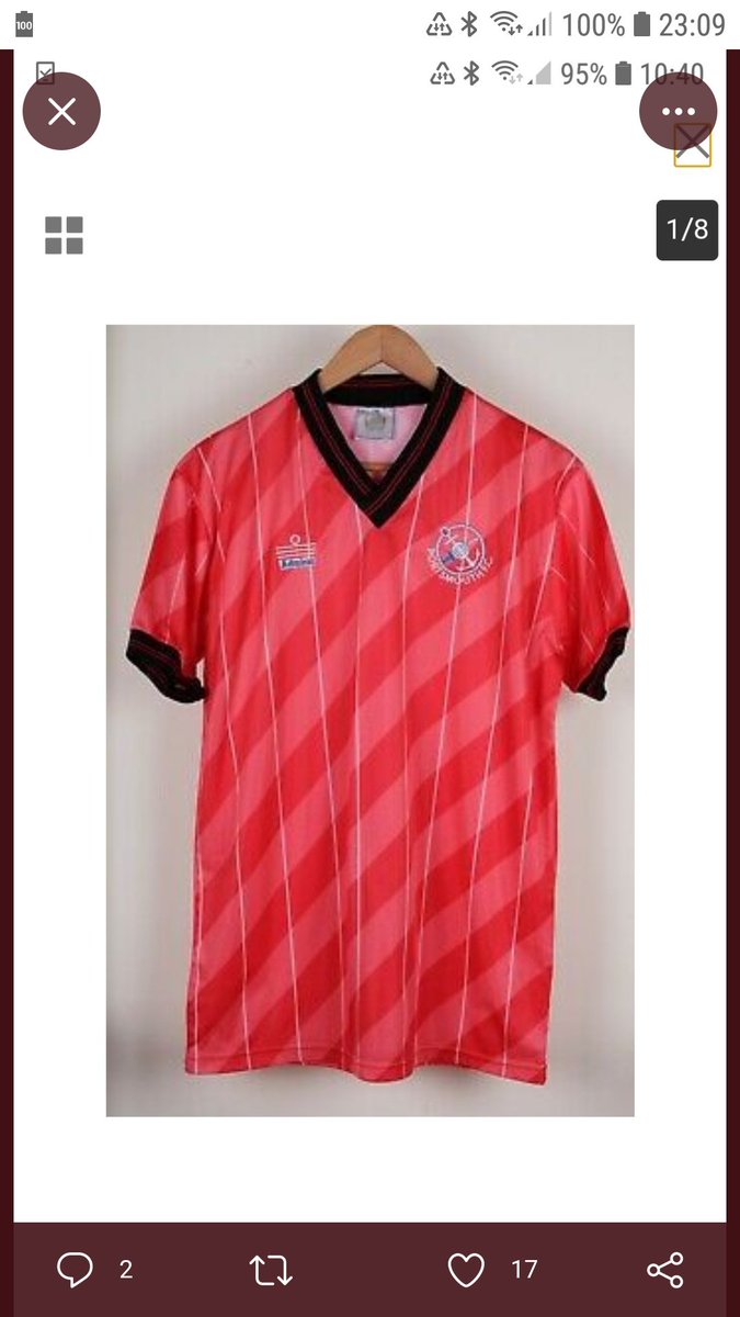 laver_lee's tweet photo. @Dannymycockgma1 @pompeyrick i got that from classic shirts in manchester but mostly I scour ebay and facebook. got this from a football museum in Ukraine!! https://t.co/6cUnxPXRvU