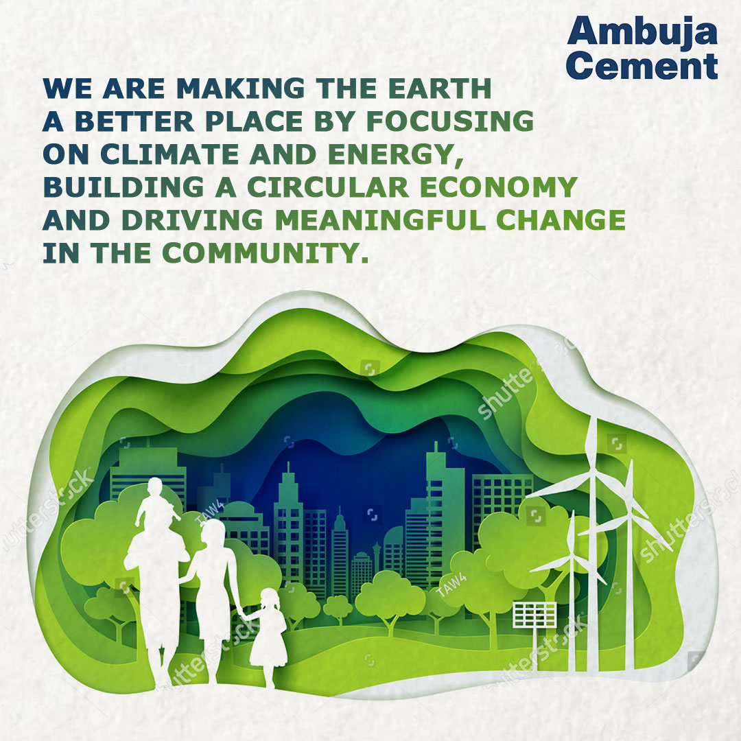 AmbujaCementACL's tweet photo. It is our individual and #CollectiveResponsibility to #SaveTheEarth by playing our part during #EarthHour because the future isn’t written, it's built. @LafargeHolcim #BuiltGreener #BuiltSmarter #BuiltForAll https://t.co/tKOjjiwlf1